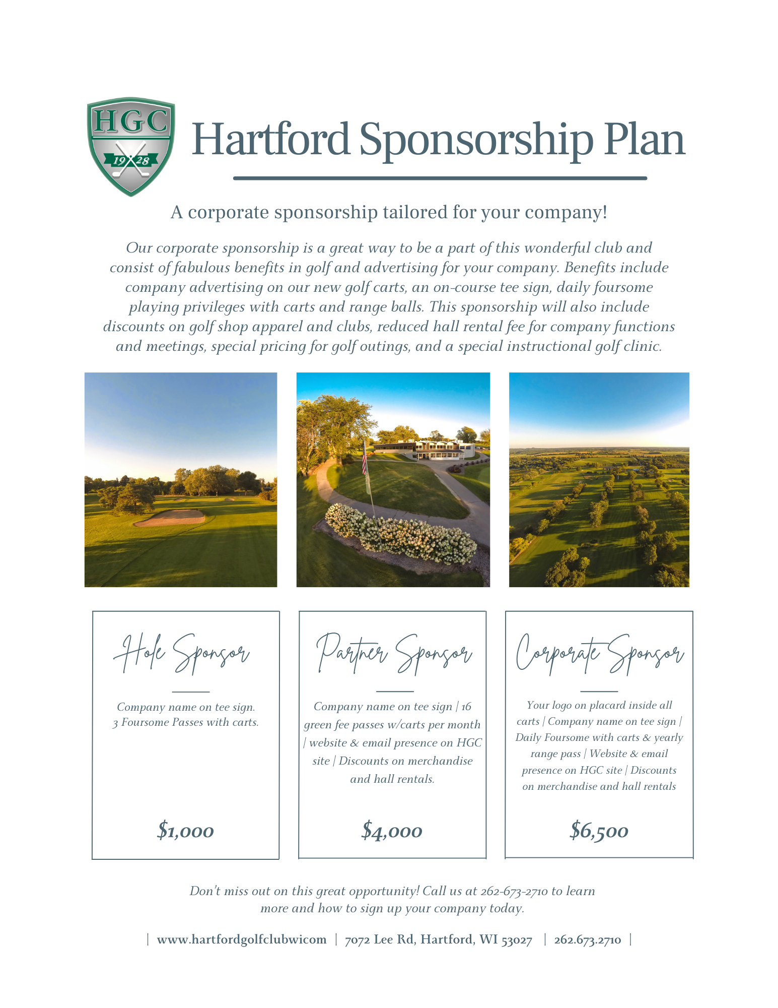 Hartford Sponsorship Plan Flyer 2